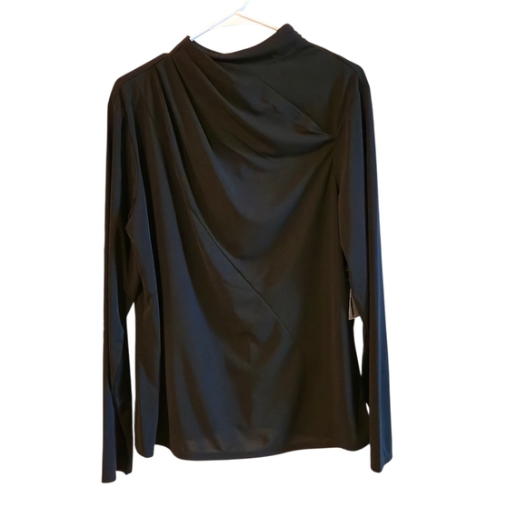 PLUS SIZE*******Worthington Black Long Sleeve Blouse - Picture 1 of 11